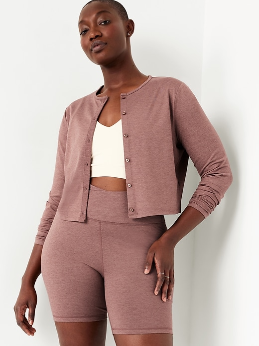 Image number 3 showing, CloudComfy Cropped Cardigan