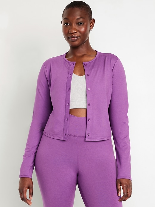 Image number 5 showing, CloudComfy Cropped Cardigan