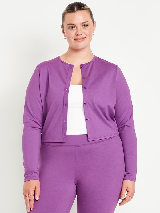 Image number 7 showing, CloudComfy Cropped Cardigan