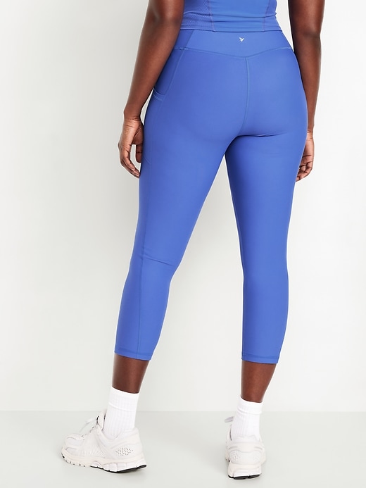 Image number 5 showing, High-Waisted PowerSoft Crop Pocket Leggings