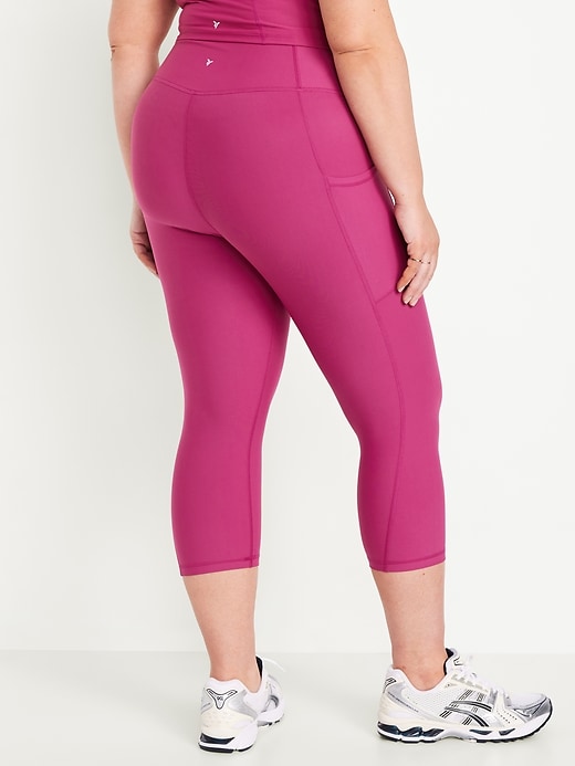 Image number 7 showing, High-Waisted PowerSoft Crop Pocket Leggings