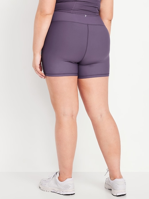 Image number 7 showing, High-Waisted PowerSoft Biker Shorts -- 4-inch inseam