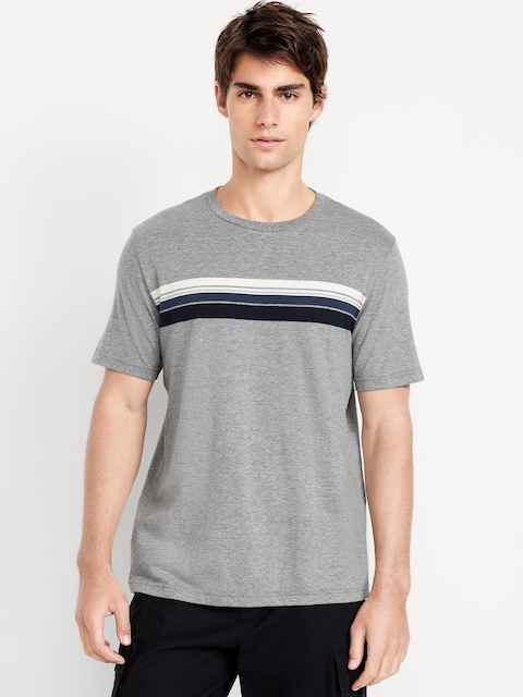 T-shirt ras du cou à rayures