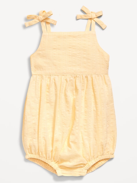 Sleeveless Tie-Knot One-Piece Romper for Baby