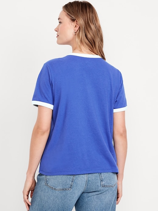 Image number 6 showing, EveryWear Logo-Graphic Ringer T-Shirt