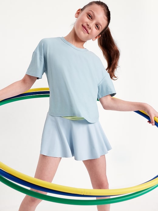 View large product image 1 of 5. CloudMotion Cropped Performance T-Shirt for Girls