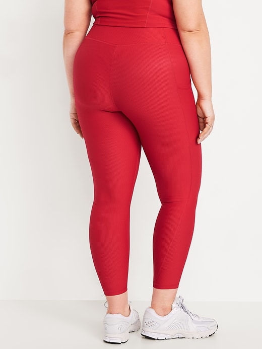 Image number 7 showing, High-Waisted PowerSoft Rib Pocket Leggings