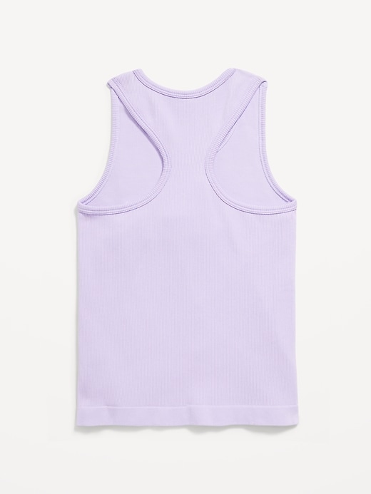 View large product image 2 of 2. Seamless Fitted Performance Tank Top for Girls