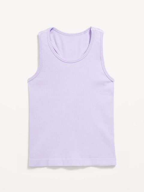 Seamless Fitted Performance Tank Top for Girls