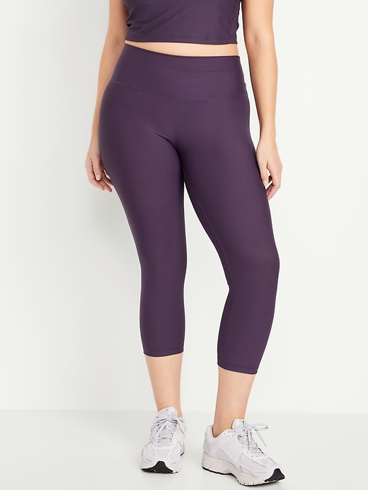 Image number 4 showing, High-Waisted PowerSoft Crop Leggings