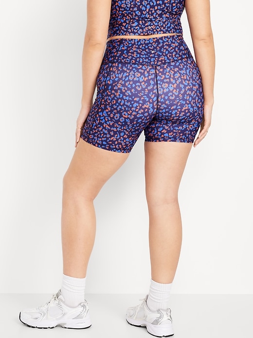 Image number 5 showing, High-Waisted PowerSoft Pocket Biker Shorts -- 6-inch inseam
