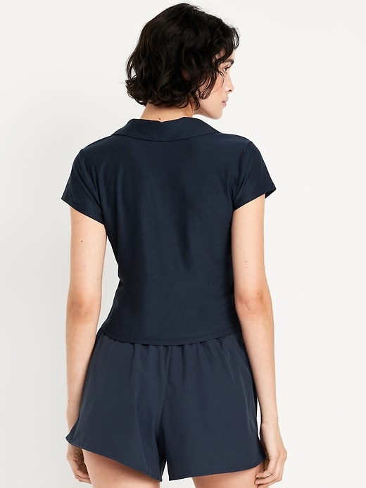 Image number 2 showing, CloudMotion Cropped Polo