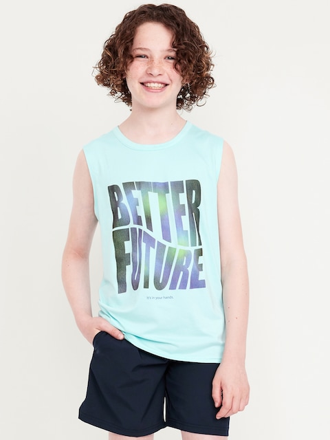 CloudMotion Graphic Performance Tank Top for Boys