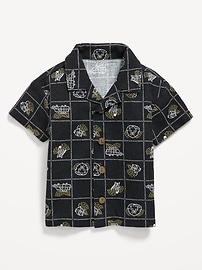 Image number 1 showing, Short-Sleeve Linen-Blend Shirt for Baby