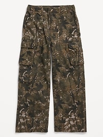 Image number 1 showing, Baggy Cargo Ripstop Pants for Boys