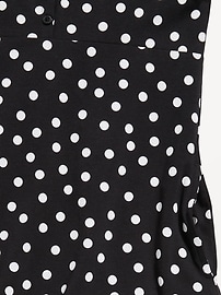 View large product image 4 of 4. Printed Short-Sleeve Henley Dress for Girls