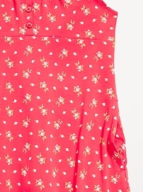 View large product image 4 of 4. Printed Short-Sleeve Henley Dress for Girls