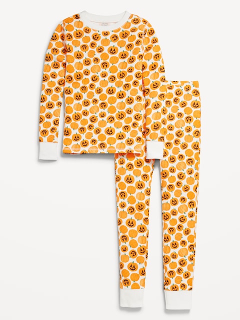 Printed Snug-Fit Graphic Pajama Set for Girls