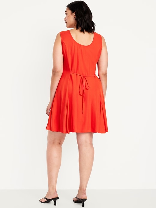 Image number 7 showing, Sleeveless Crepe Button-Front Mini Dress