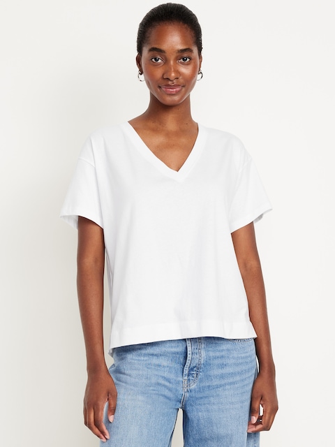 Vintage V-Neck T-Shirt - White