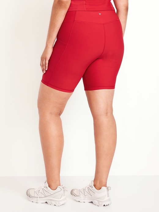 Image number 7 showing, High-Waisted PowerSoft Biker Shorts -- 8-inch inseam