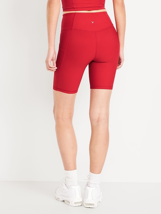 Image number 2 showing, High-Waisted PowerSoft Biker Shorts -- 8-inch inseam
