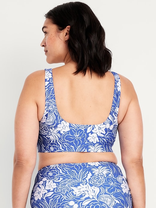 Image number 8 showing, Matte Scoop-Neck Bikini Swim Top