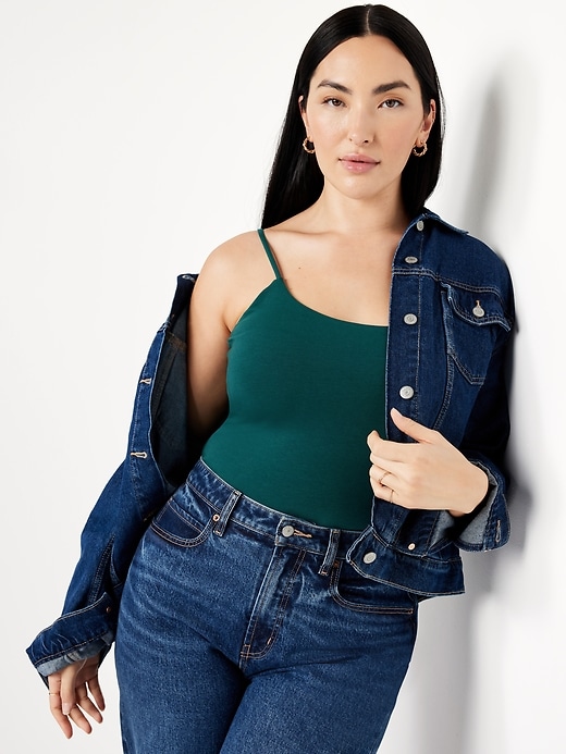 Image number 3 showing, Double-Layer Cropped Cami Top