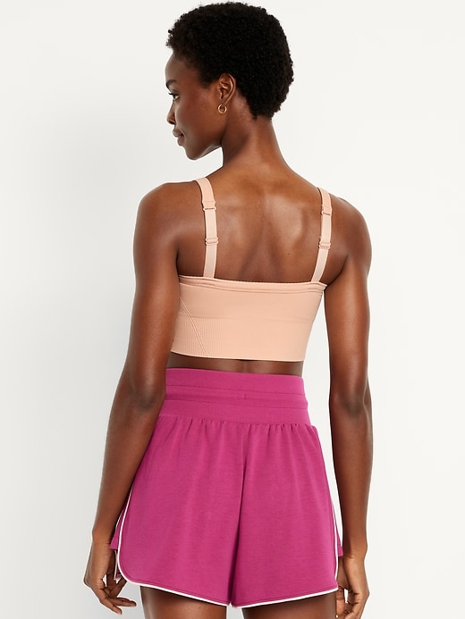 Image number 7 showing, Light Support Fluid Seamless Longline Sports Bra