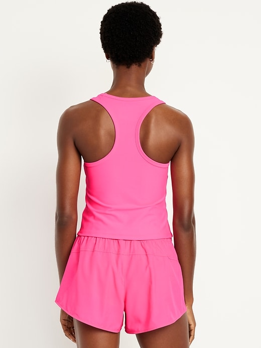 Image number 2 showing, PowerSoft Racerback Cropped Shell Tank