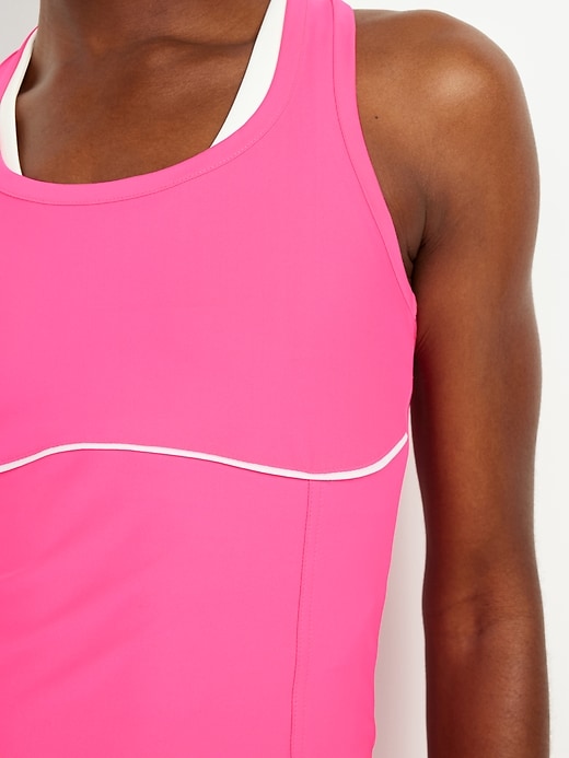 Image number 4 showing, PowerSoft Racerback Cropped Shell Tank