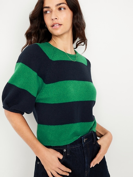 Image number 3 showing, SoSoft Puff-Sleeve Sweater