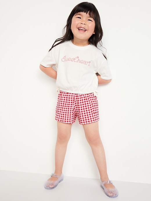 View large product image 1 of 3. Graphic T-Shirt and Shorts Set for Toddler Girls