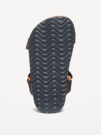 View large product image 3 of 4. Faux-Leather Tech Sandals for Toddler Boys