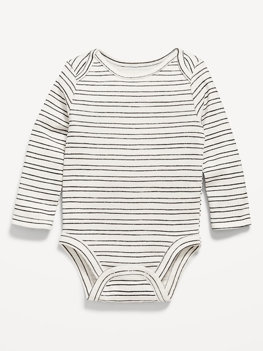 View large product image 1 of 3. Printed Long-Sleeve Bodysuit for Baby