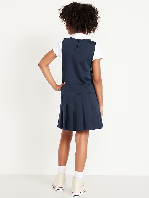 View large product image 2 of 3. Sleeveless School Uniform Ponte-Knit Dress for Girls