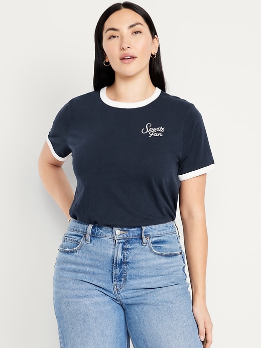 Image number 5 showing, EveryWear Graphic Ringer T-Shirt