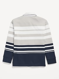 View large product image 3 of 3. Printed Long-Sleeve Polo Shirt for Boys