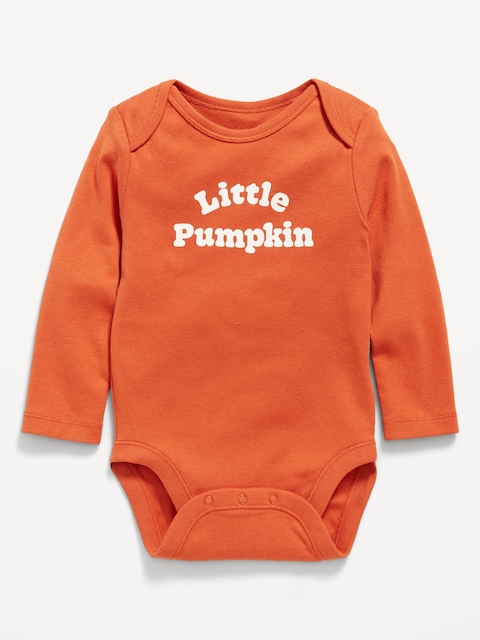 Long-Sleeve Unisex Graphic Bodysuit for Baby