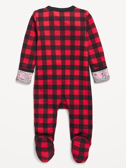 View large product image 2 of 3. Snug-Fit 2-Way-Zip Footed One-Piece for Baby
