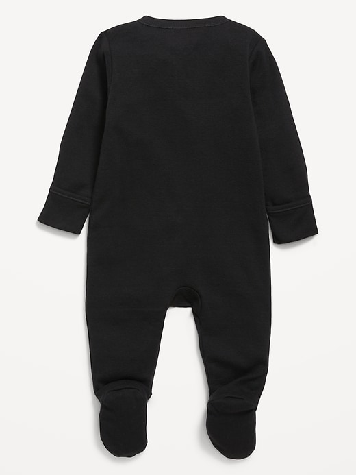View large product image 2 of 3. Snug-Fit 2-Way-Zip Footed One-Piece for Baby