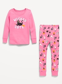 L'image numéro 2 présente Pyjama ajusté à motif pour tout-petit et bébé