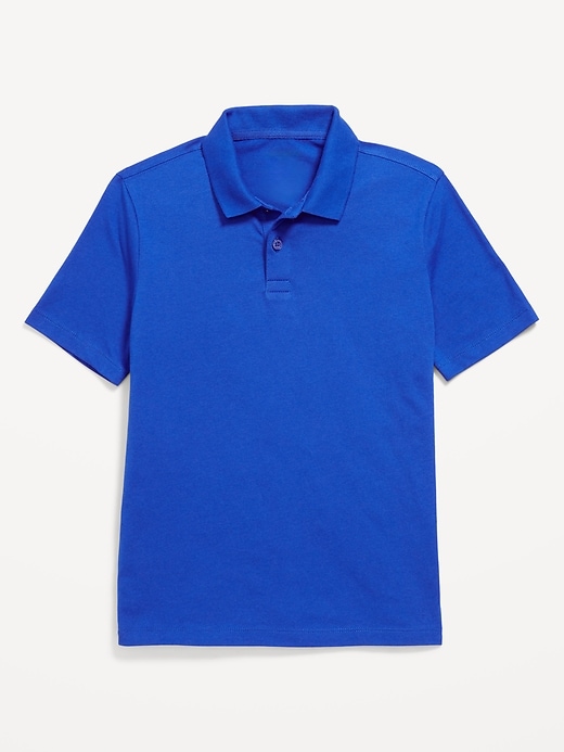 View large product image 2 of 2. School Uniform Jersey Polo Shirt for Boys