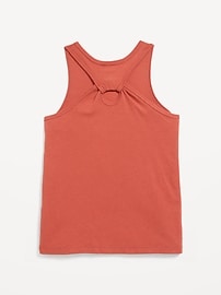 Image number 2 showing, Fitted Back Cutout Graphic Tank Top for Girls