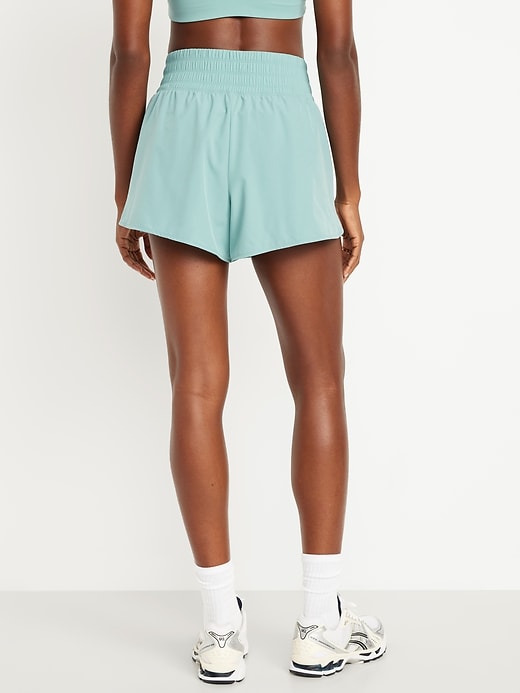 Image number 2 showing, Extra High-Waisted Crinkle Run Shorts -- 3-inch inseam