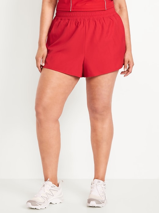 Image number 6 showing, Extra High-Waisted Crinkle Run Shorts -- 3-inch inseam