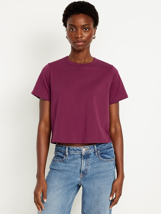 Image number 1 showing, EveryWear Crop T-Shirt