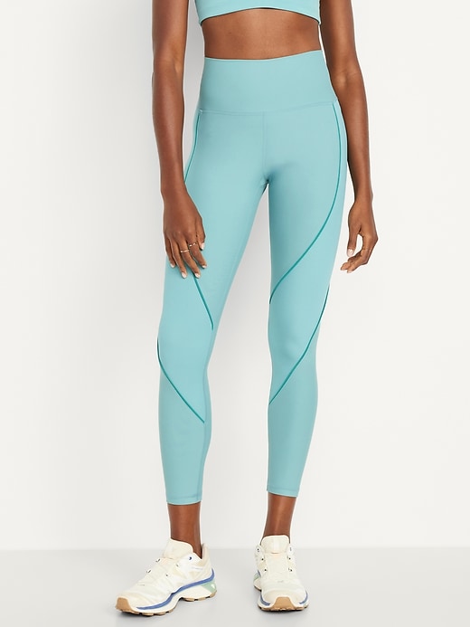 Image number 1 showing, High-Waisted PowerSoft 7/8 Leggings