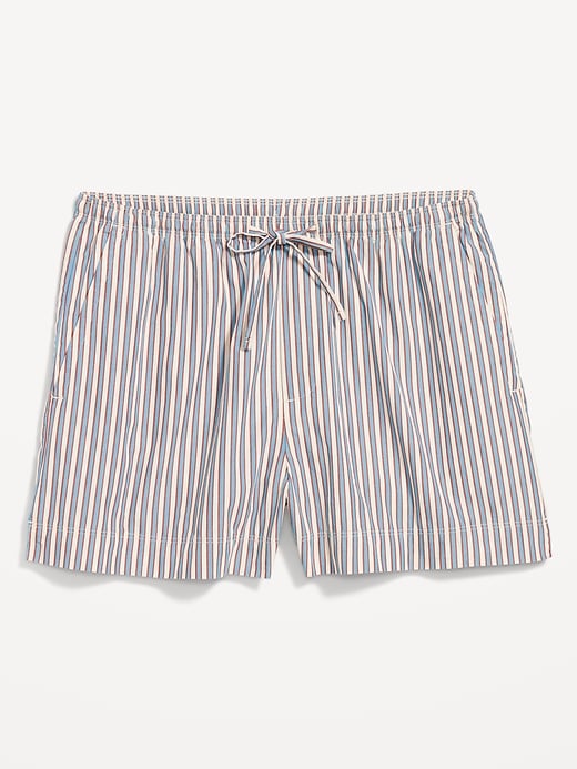 Image number 4 showing, High-Waisted Poplin Pull-On Shorts -- 3.5-inch inseam