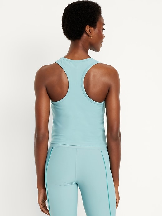 Image number 2 showing, PowerSoft Racerback Cropped Shell Tank